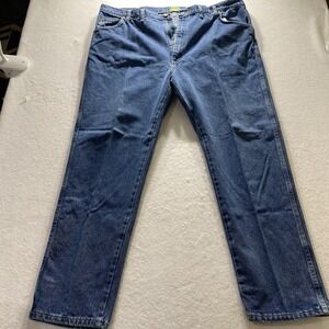 Cabela's Men's 905100D Blue Denim Jeans Size 44x32 Outdoor Work USA Style